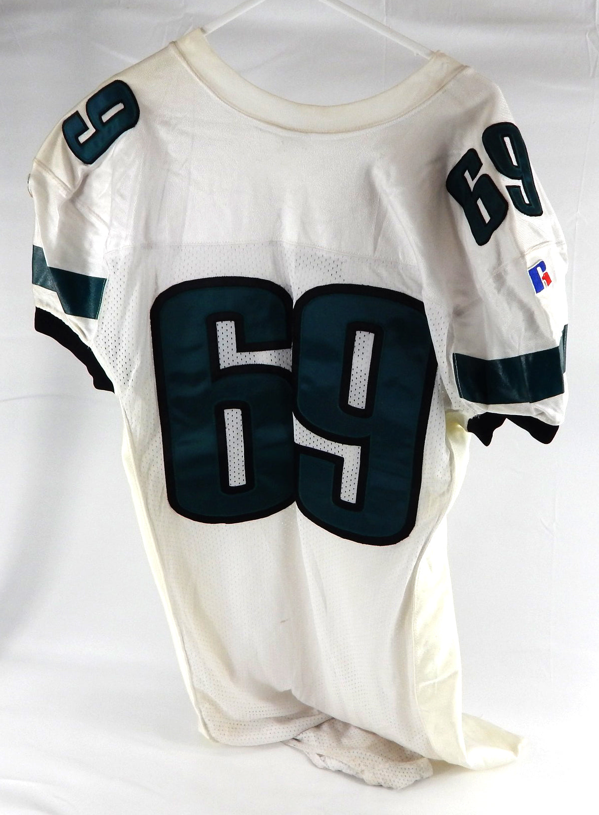 1990s Philadelphia Eagles #69 Game Issued White Jersey 50 212 Pic2