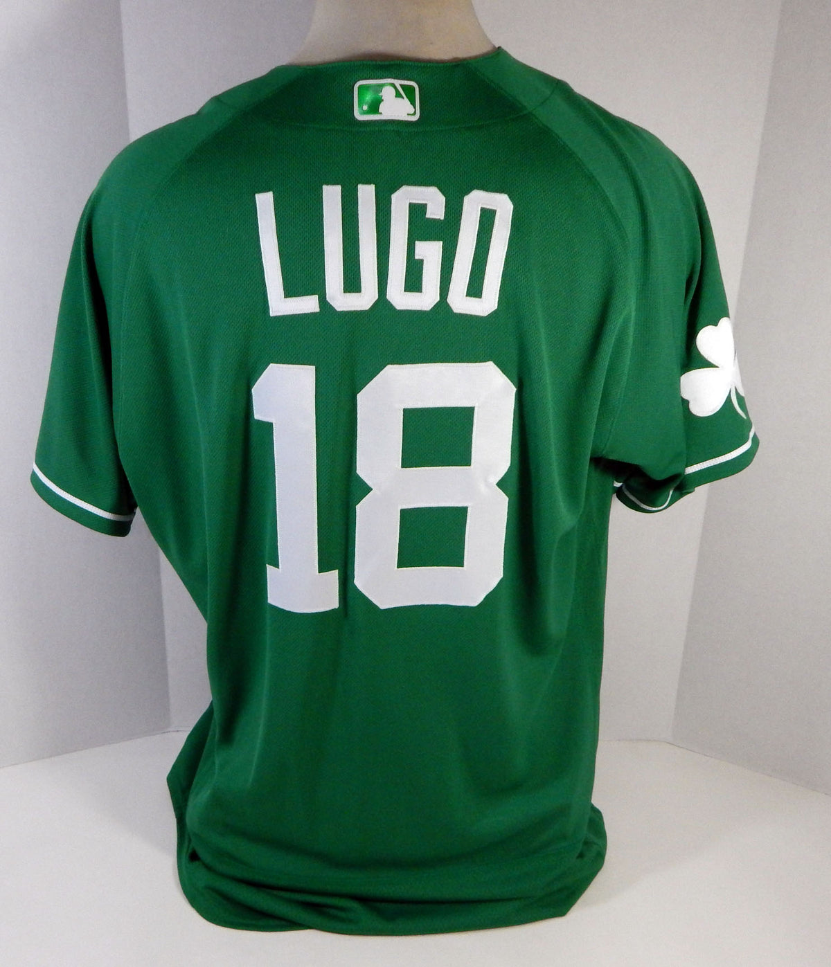 2020 Detroit Tigers Dawel Lugo #18 Game Issued Green Jersey St Patricks Day 48