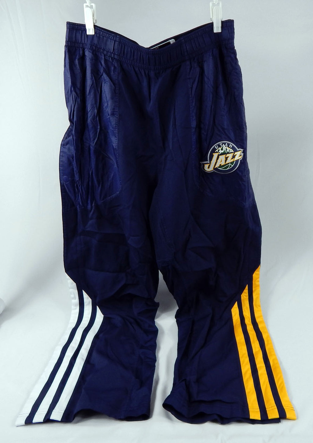 2011-12 Utah Jazz #55 Game Used Navy Warm Up Pants XL 766