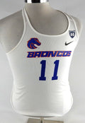 2018 Boise State Broncos #11 Game Used White Jersey 60 Patch Beach Volleyball 5