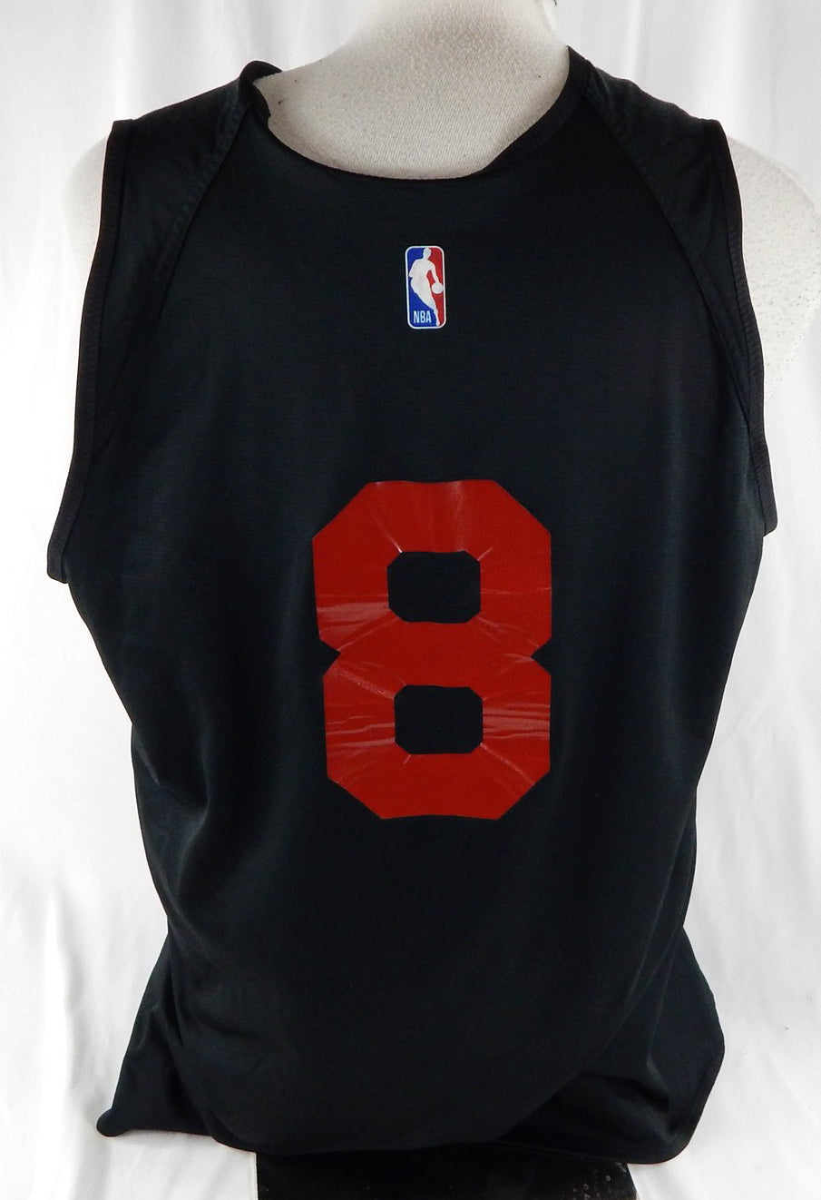 2025-26 Atlanta Hawks #8 Game Used Black Practice Jersey XL 952 Pic2