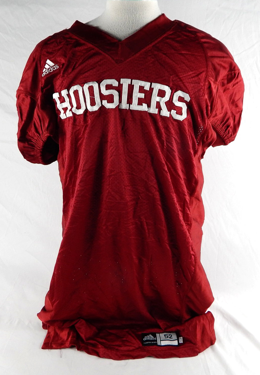 2008 Indiana Hoosiers Blank Game Issued Red Jersey Football 52 121