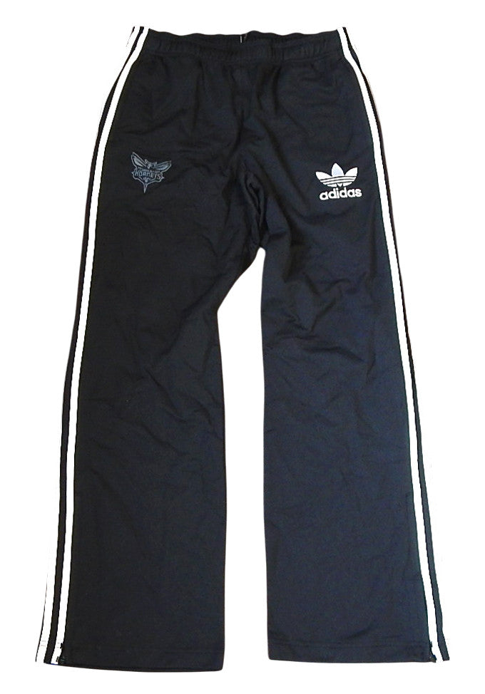 Charlotte Hornets Adidas 3 Stripe Team Issued Warm Up Pants Black L New