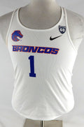 2018 Boise State Broncos #1 Game Used White Jersey 60 Patch Beach Volleyball M 0