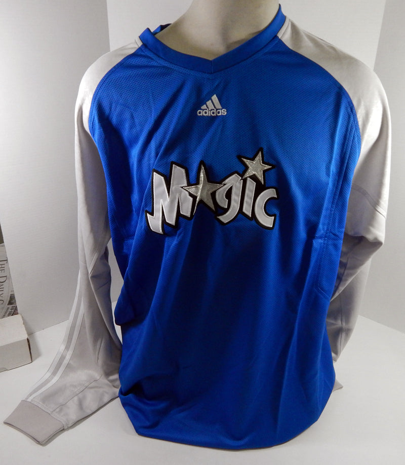 2000s Orlando Magic Game Issued Blue & White Shooting Shirt 2XL Tall DP64981