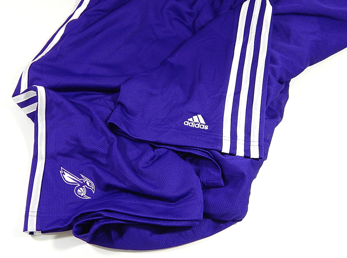 Charlotte Hornets Adidas 3 Stripe Basketball Shorts Purple Size 3XL New Pic2
