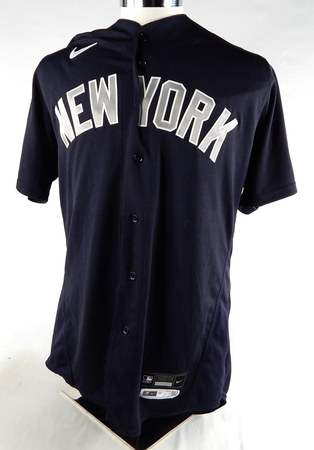 2021 New York Yankees Blank Game Issued Navy Jersey Batting Practice 46 577