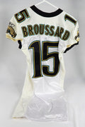 2008 Jacksonville Jaguars John Broussard #15 Game Used White Jersey 42 DP67030