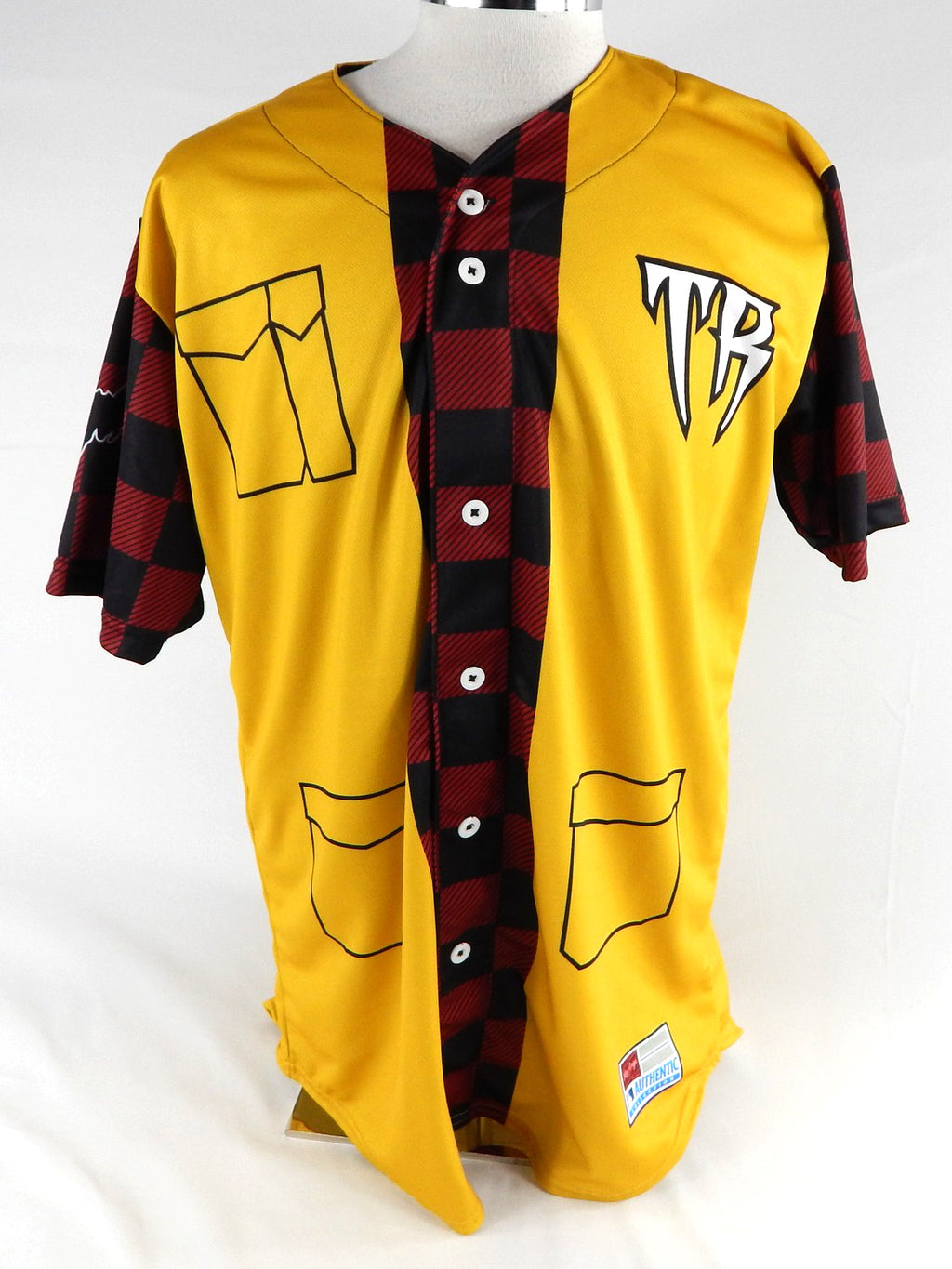 2025 Wisconsin Timber Rattlers #12 Game Used Yellow Jersey 906 Yooper Michigan 8