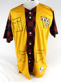 2025 Wisconsin Timber Rattlers #12 Game Used Yellow Jersey 906 Yooper Michigan 8