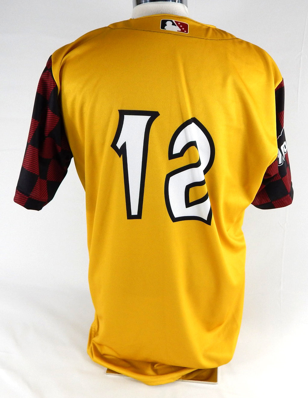 2025 Wisconsin Timber Rattlers #12 Game Used Yellow Jersey 906 Yooper Michigan 8 Pic2