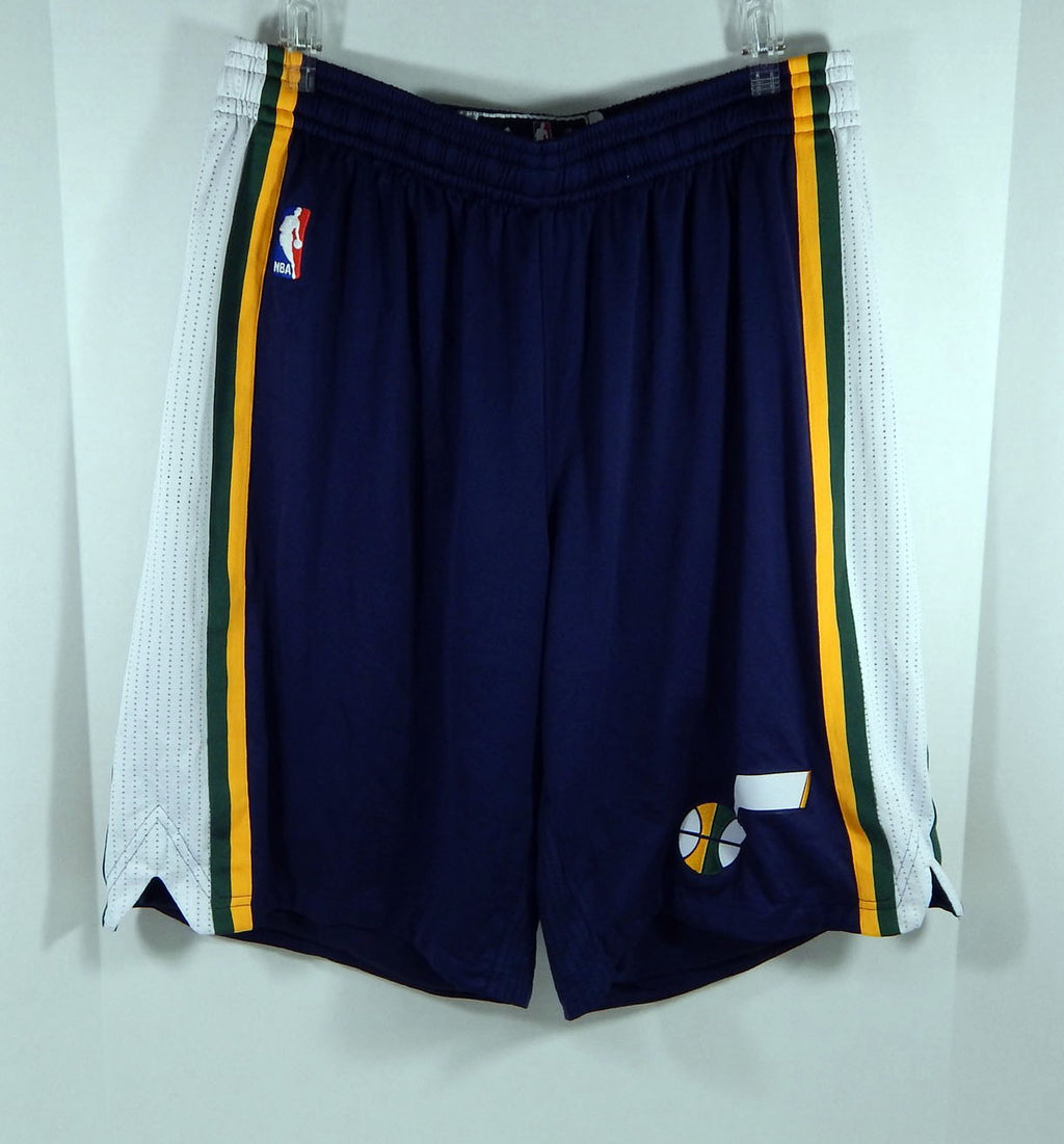 2011-12 Utah Jazz Raja Bell #19 Game Used Navy Game Shorts 2XL2 015
