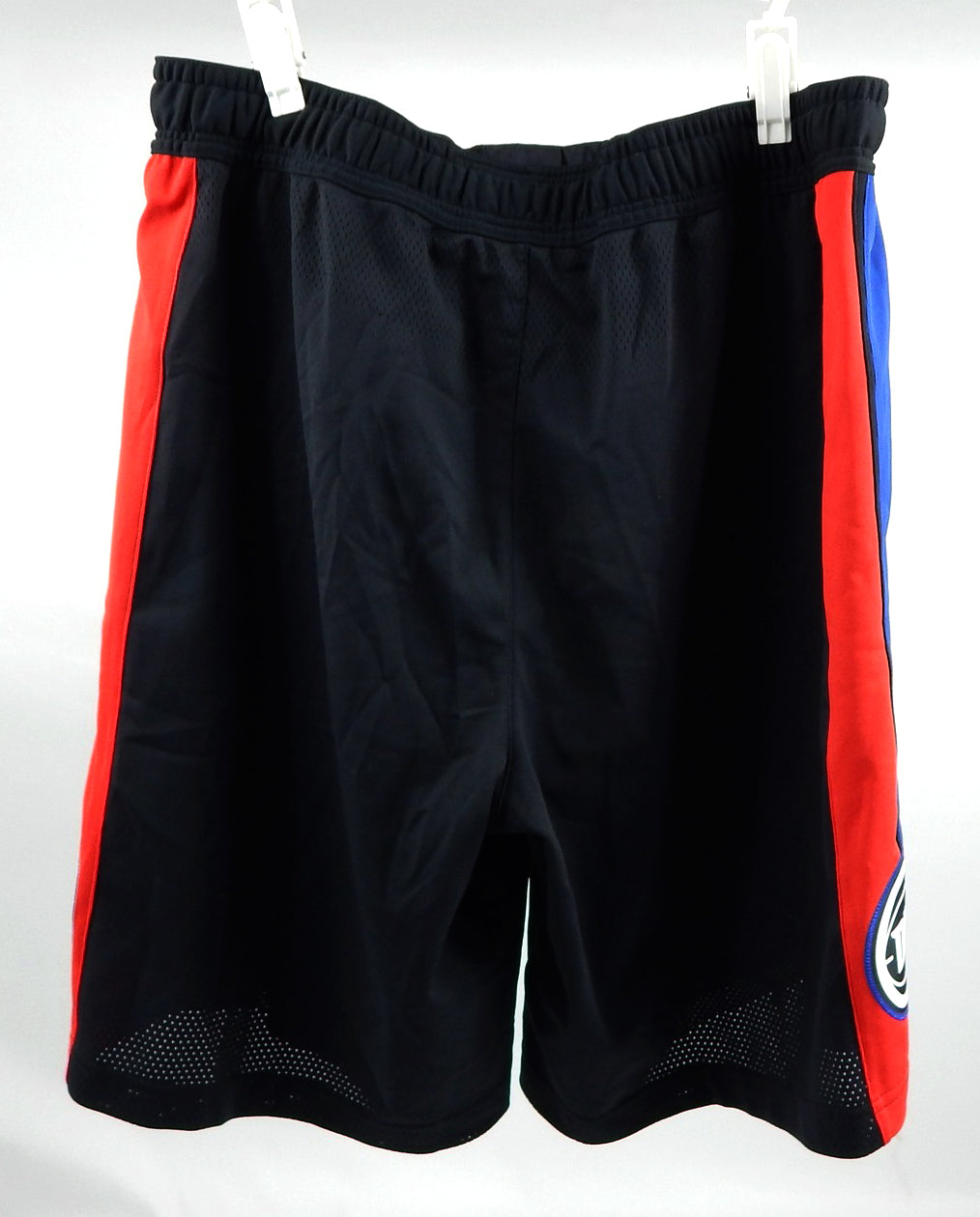 2022-23 Detroit Pistons Saddiq Bey #41 Game Used Black Shorts Statement 40 212 Pic2