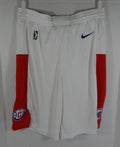 2017-18 Ontario Clippers Game Issued White Shorts Los Angeles G-League 40+2 0