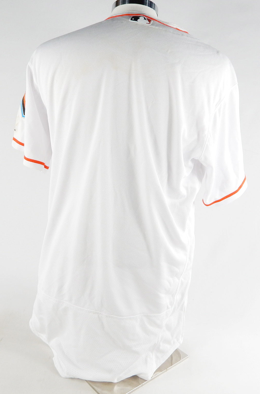 Miami Marlins Blank Game Issued White Jersey 46 582 Pic2
