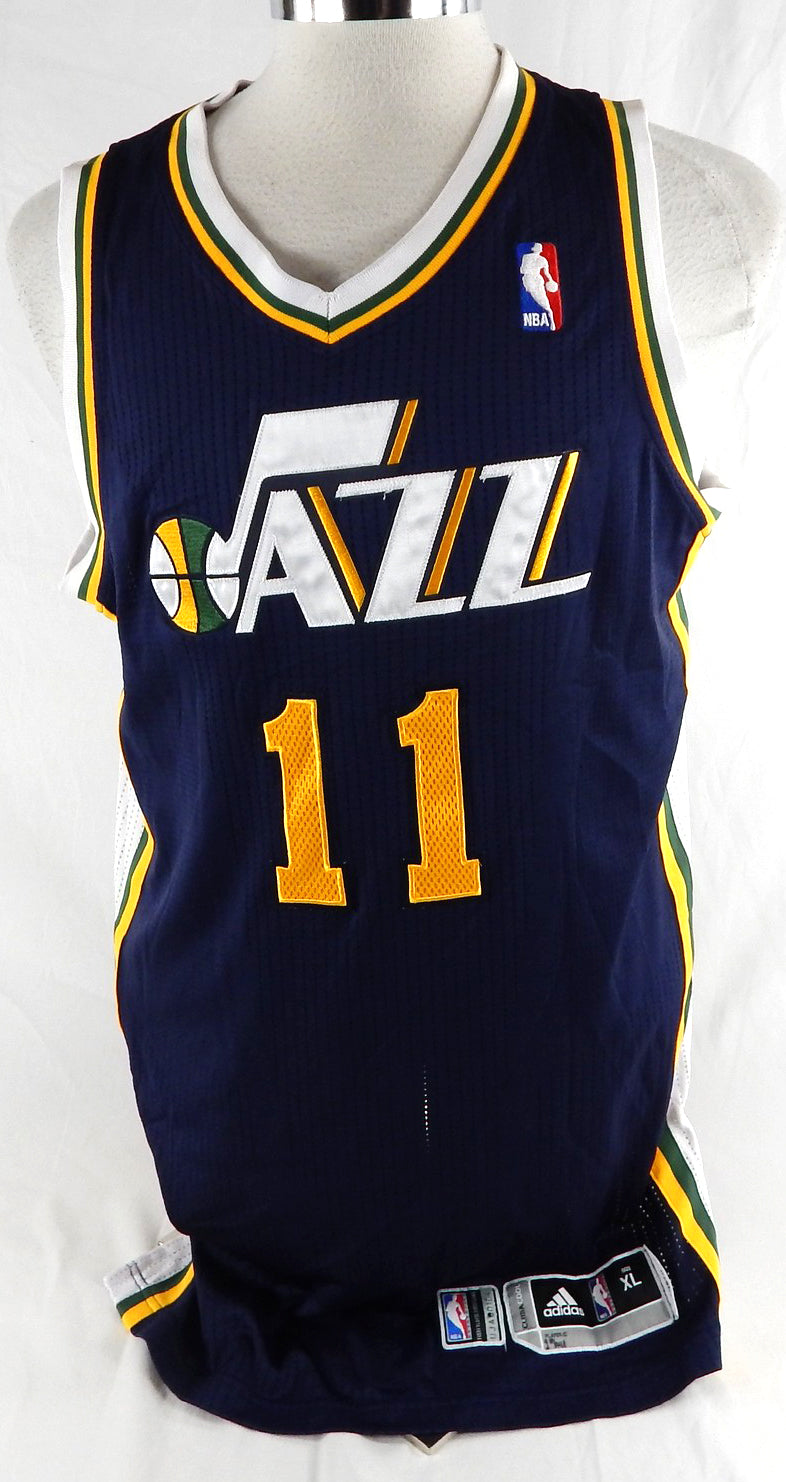 2010-11 Utah Jazz Earl Watson #11 Game Used Navy Jersey 1st Half XL 792
