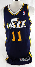 2010-11 Utah Jazz Earl Watson #11 Game Used Navy Jersey 1st Half XL 792