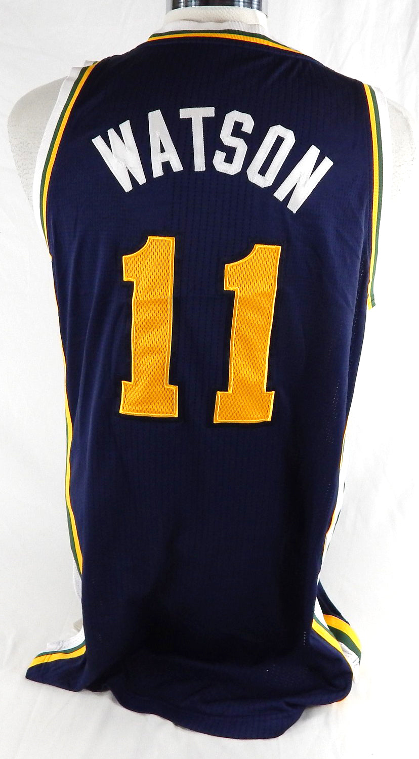 2010-11 Utah Jazz Earl Watson #11 Game Used Navy Jersey 1st Half XL 792 Pic2