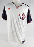2024 Washington Nationals Jordan Weems #51 Game Issued Used White Jersey DC Alt