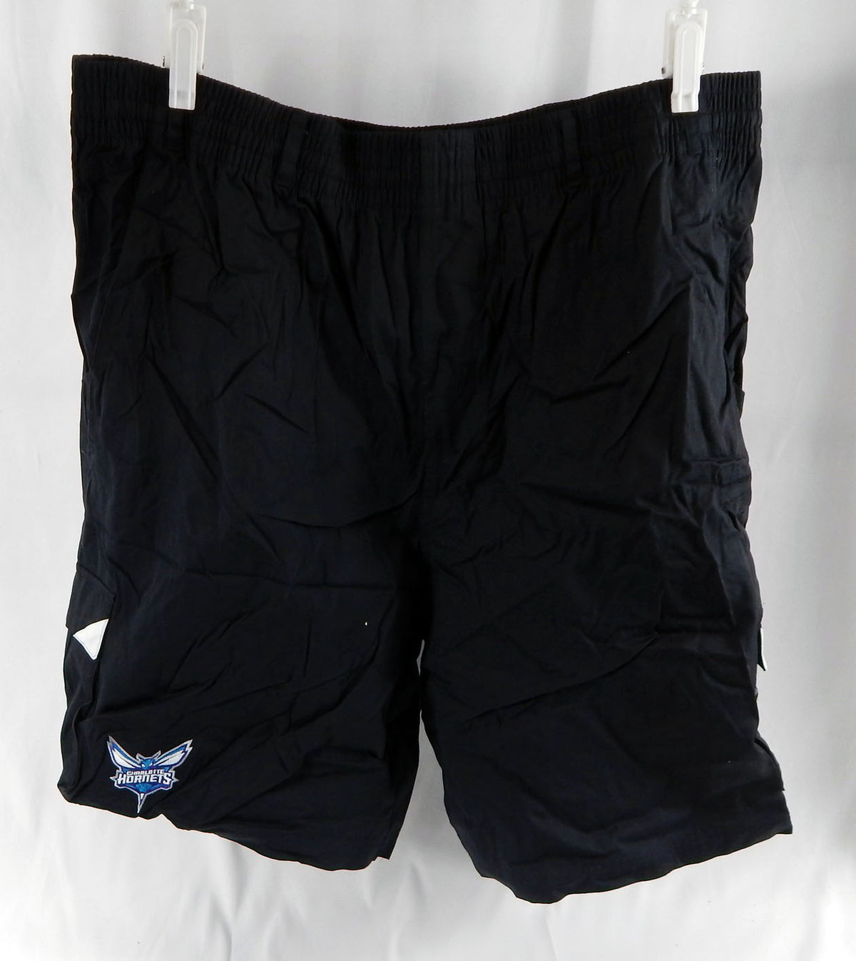 2014-15 Charlotte Hornets # Game Issued Black Basketball Practice Shorts 4XT 045