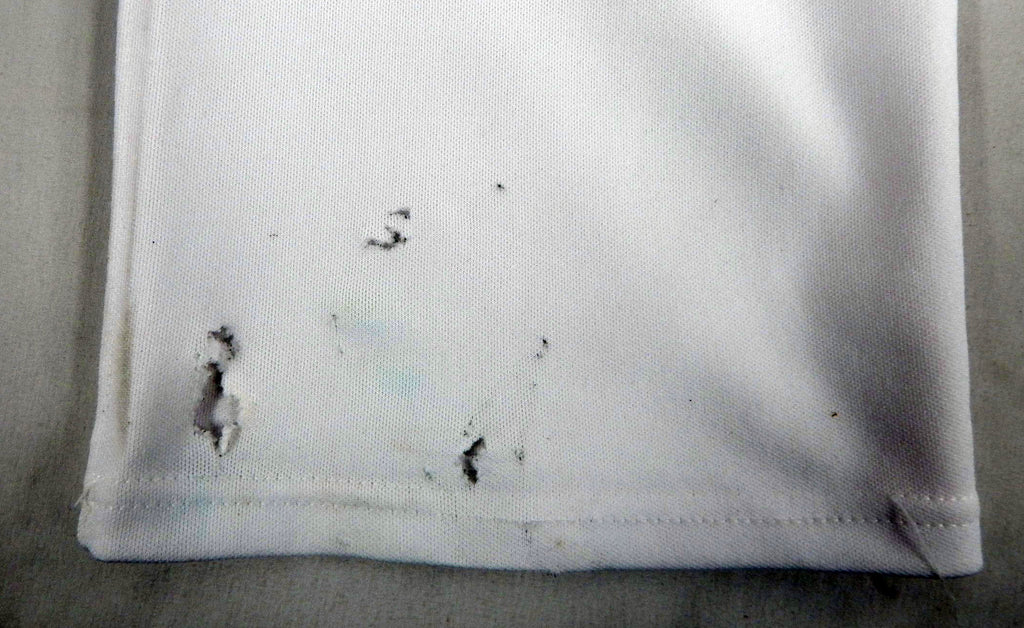 2016 Miami Marlins Marcell Ozuna #13 Game Used White Baseball Pants 40 758 Pic2