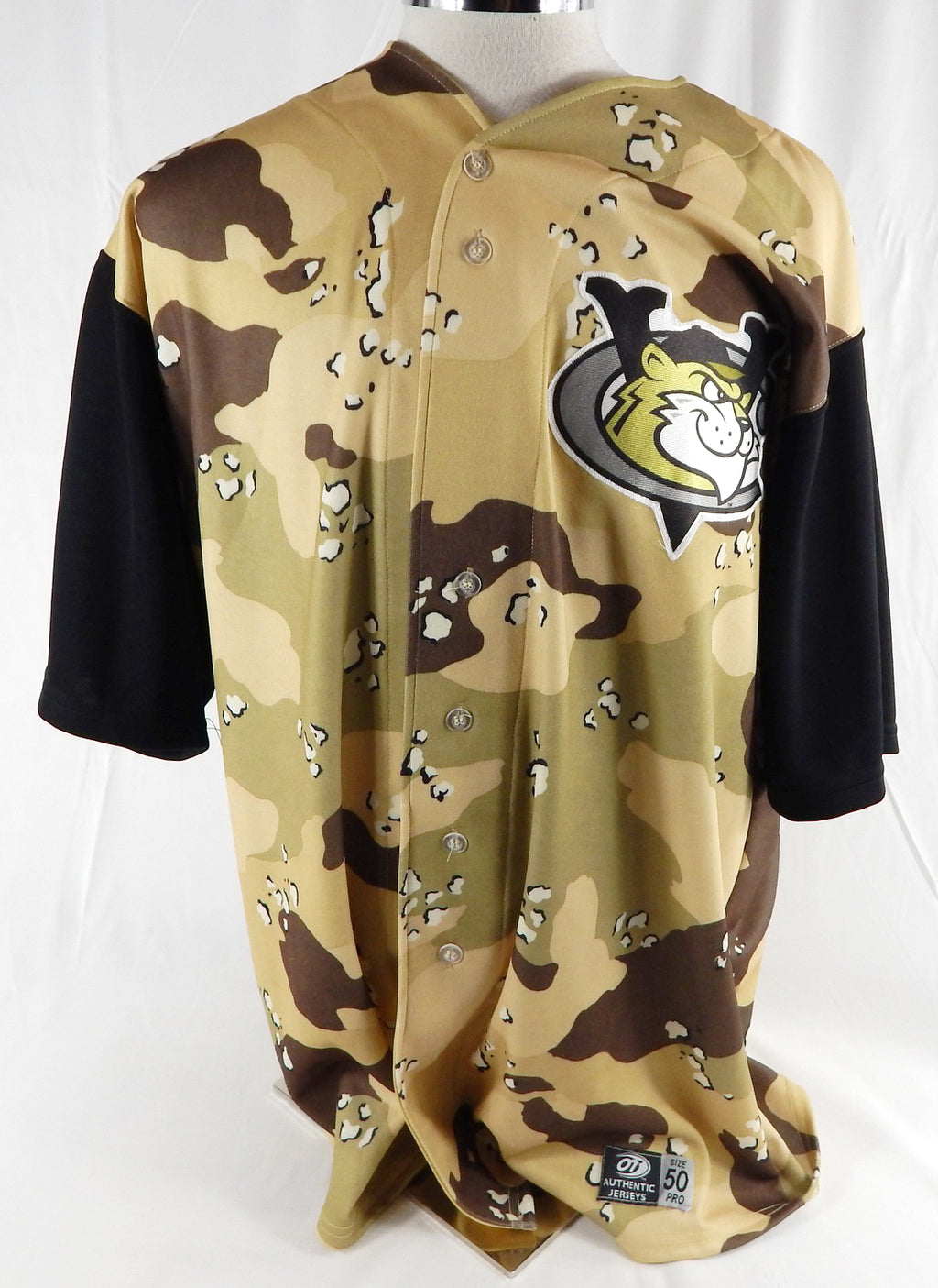 2006 Tri City Valley Cats #43 Game Used Brown Jersey Camo 50 773