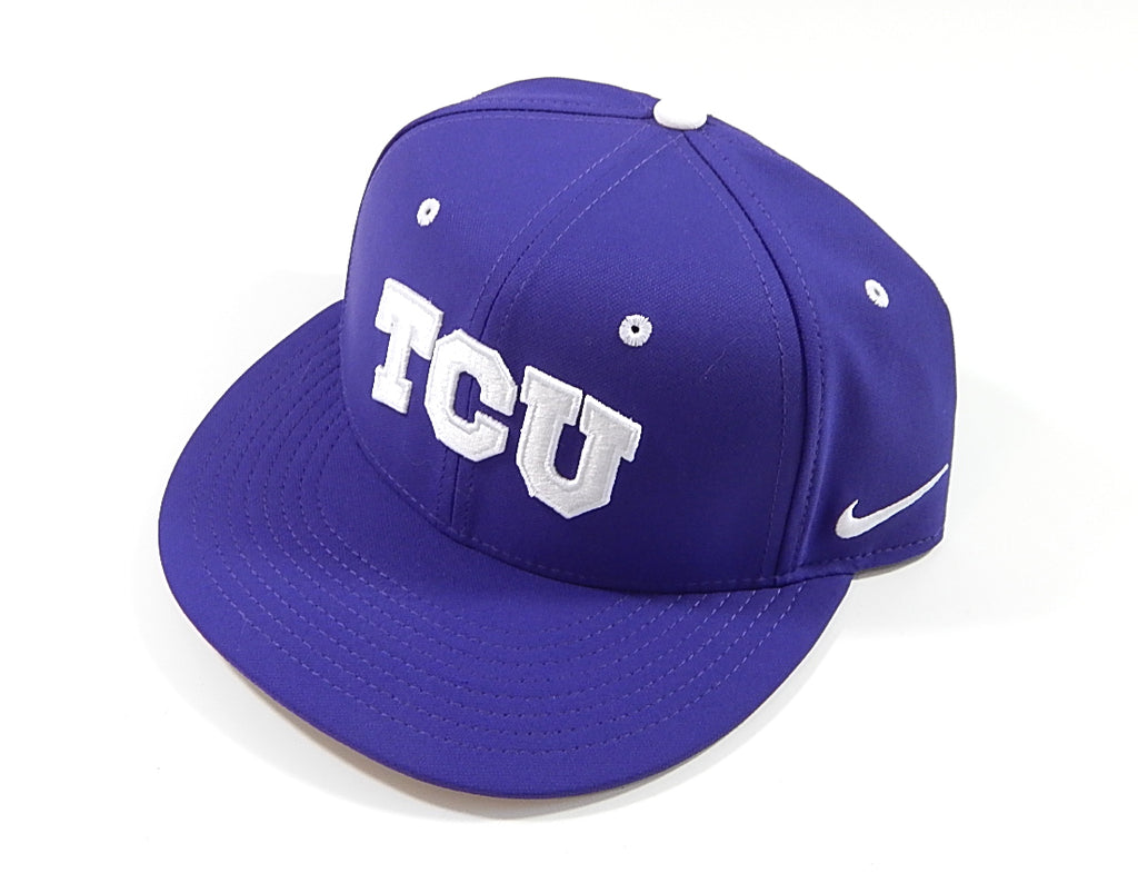 TCU Horned Frogs Nike True Dri-Fit Team Issued Hat Cap Purple New 7