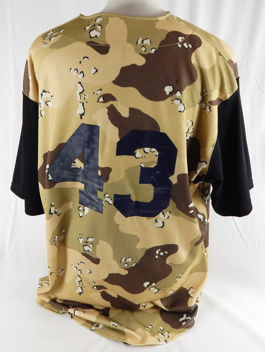 2006 Tri City Valley Cats #43 Game Used Brown Jersey Camo 50 773 Pic2