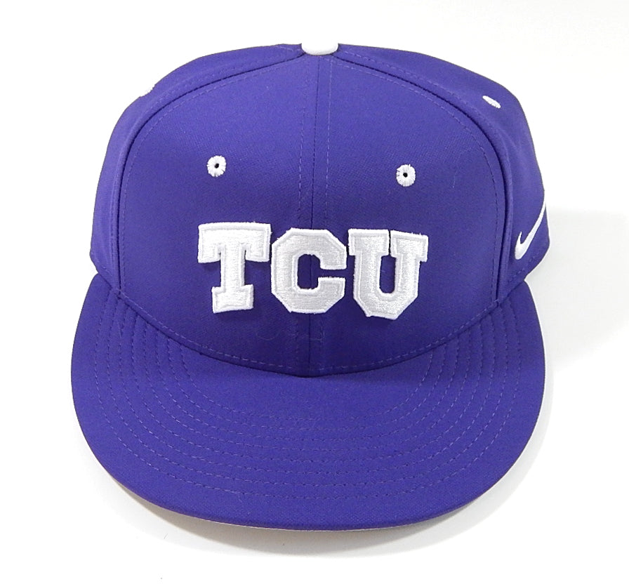 TCU Horned Frogs Nike True Dri-Fit Team Issued Hat Cap Purple New 6 7/8 Pic2