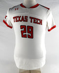 Texas Tech Red Raiders #29 Game Used White Jersey Womens Soccer M 137