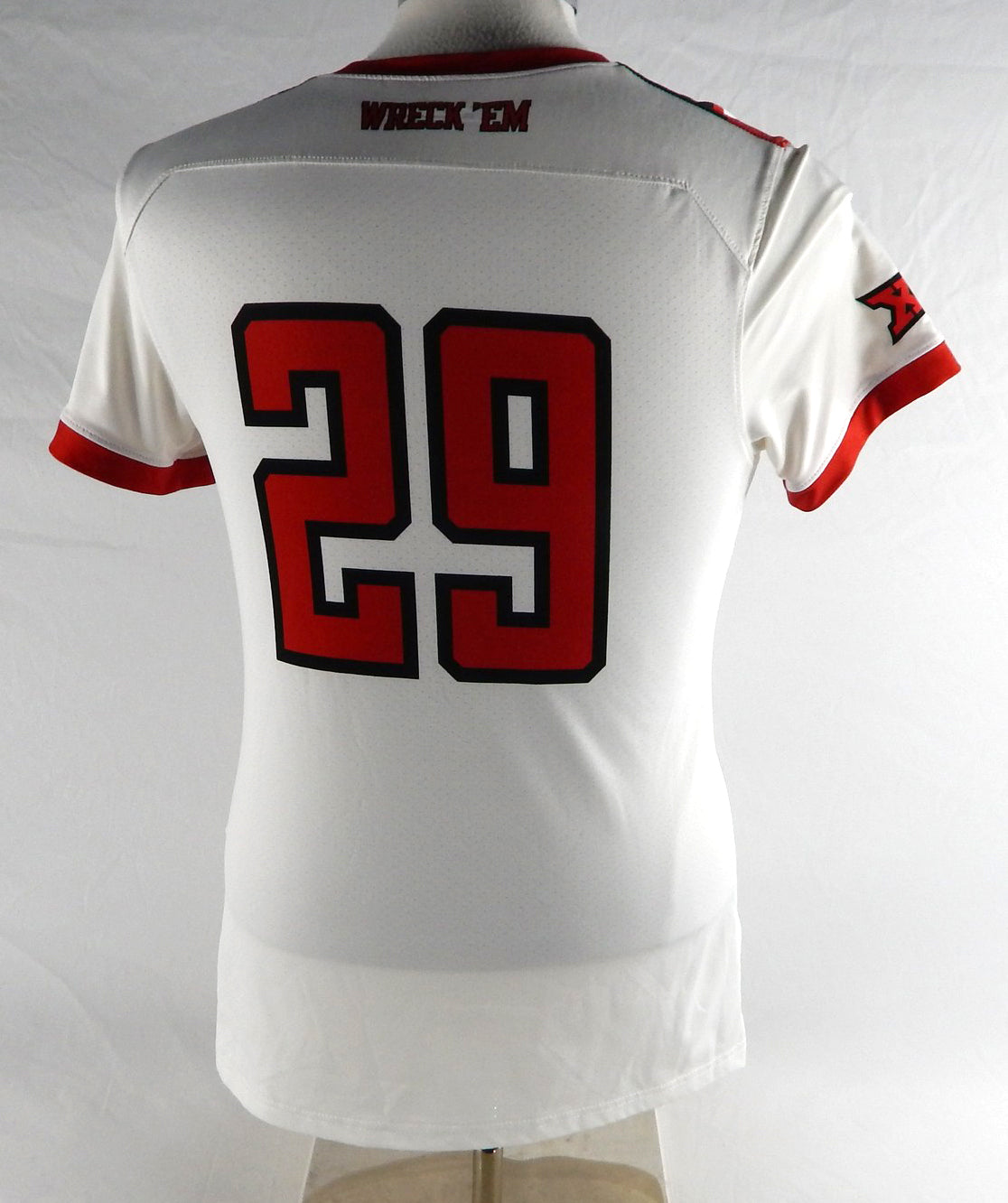 Texas Tech Red Raiders #29 Game Used White Jersey Womens Soccer M 137 Pic2