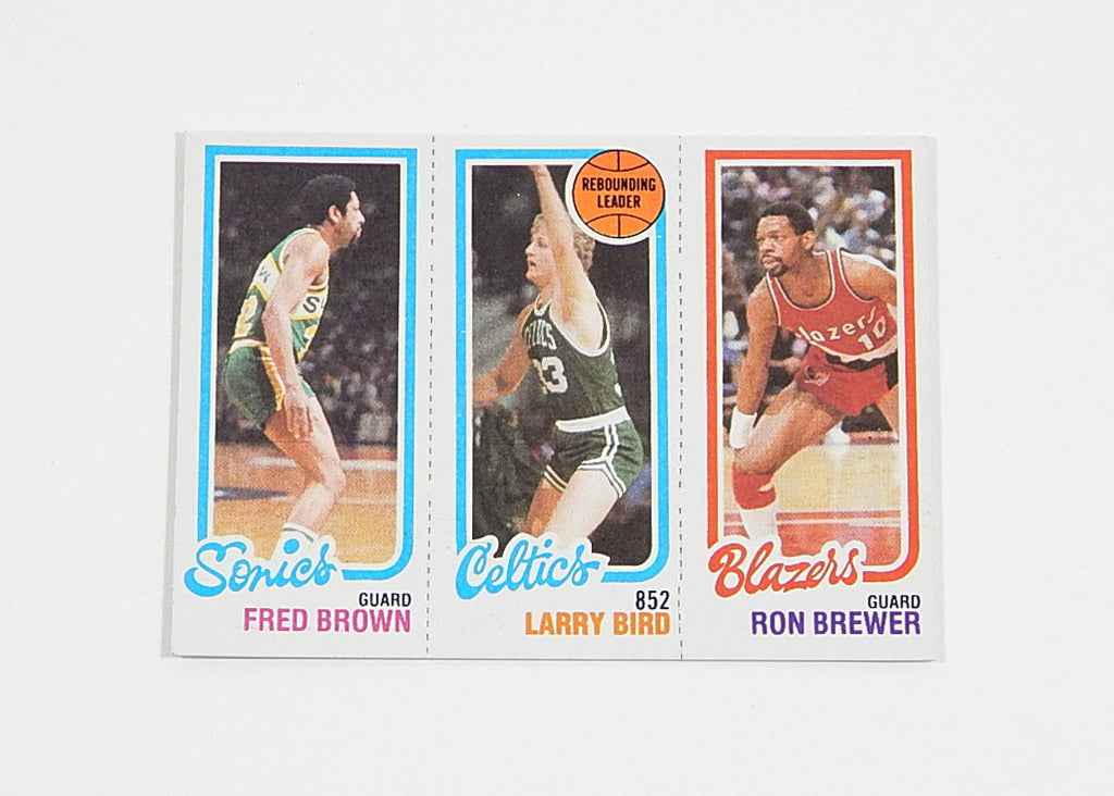 # 1980-81 Topps Larry Bird RC Rebounding Leader #31 / Brewer Nm
