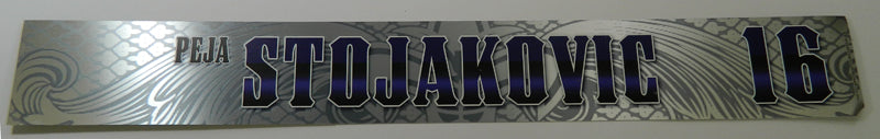 New Orleans Hornets Peja Stojankovic #16 Game Used Locker Room Nameplate