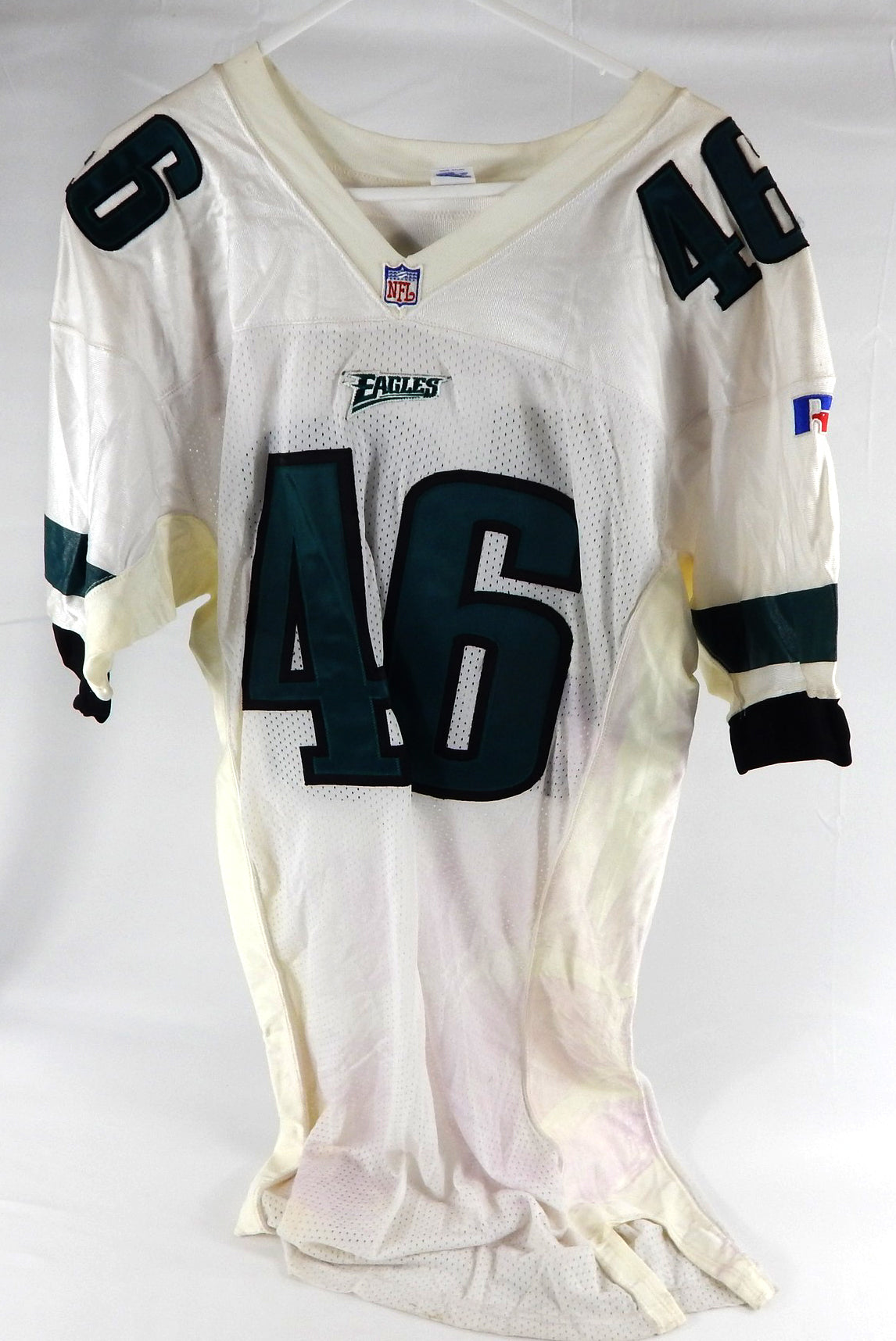 1996 Philadelphia Eagles Fredric Ford #46 Game Issued White Jersey 46 225