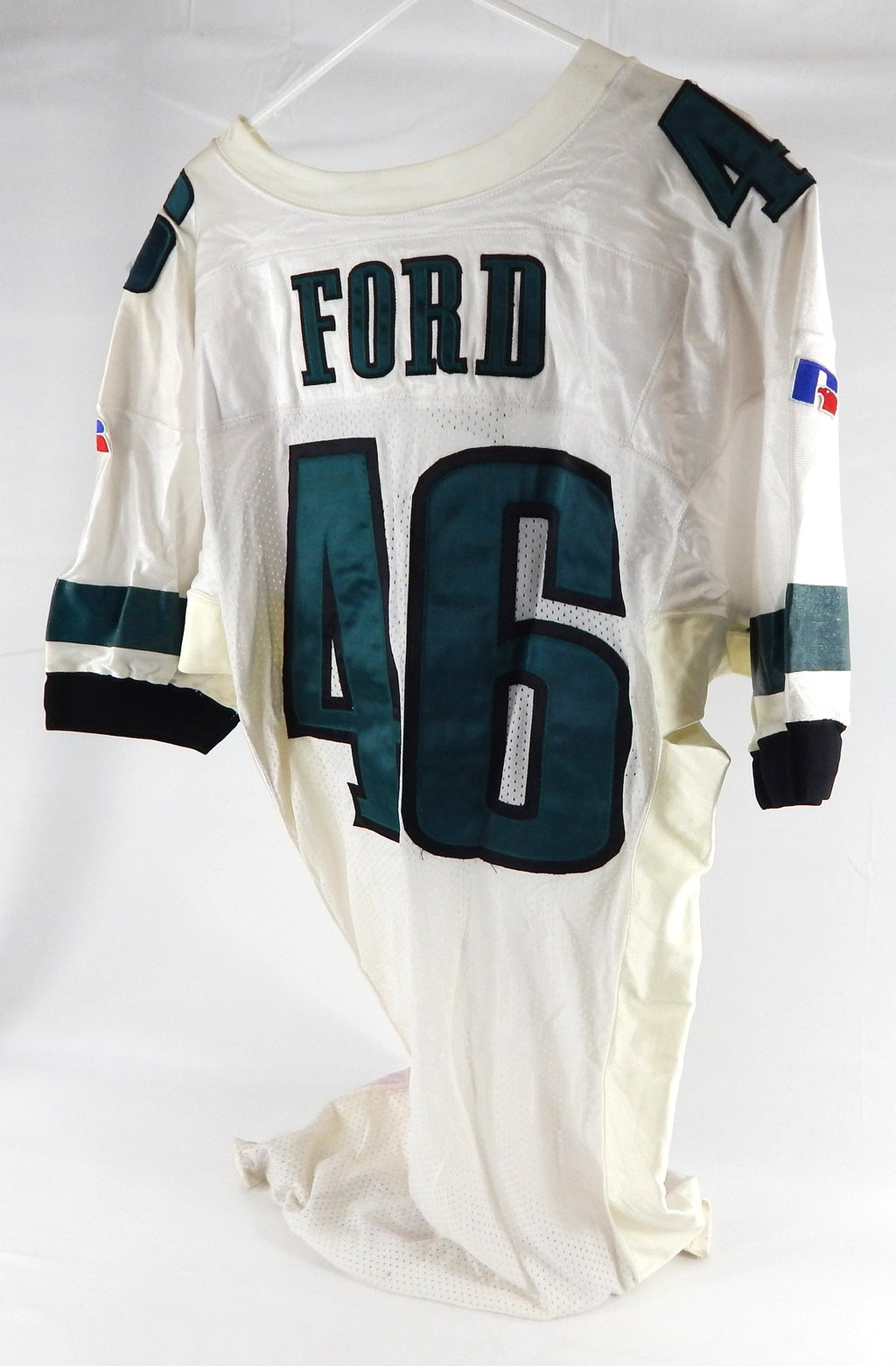 1996 Philadelphia Eagles Fredric Ford #46 Game Issued White Jersey 46 225 Pic2