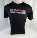 New NBA Men's 2020 Detroit Pistons Stand Up & Vote Black T-Shirt Large L 719S
