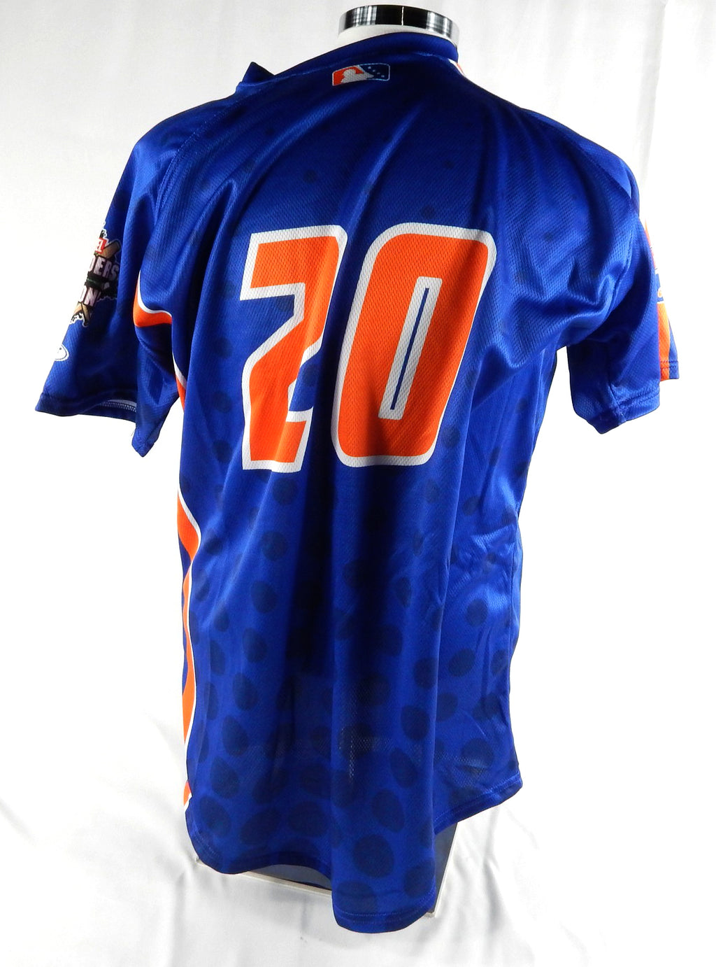 2024 Syracuse Mets #20 Game Issued Pos Used Blue Jersey Defenders Diamond 44 392 Pic2