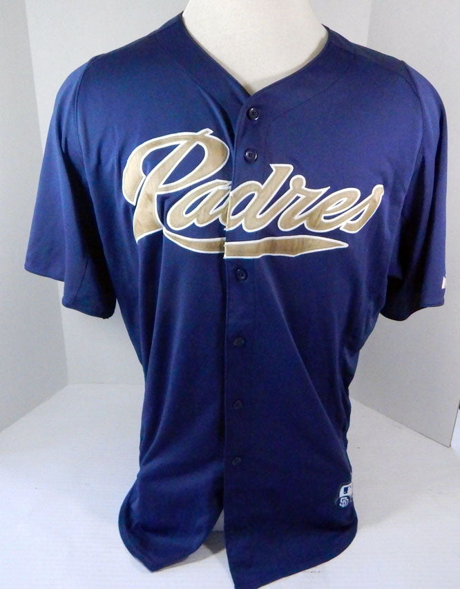 2012-13 San Diego Padres Willie Blair #47 Game Used Navy Jersey BP 312 Pic2