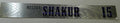 New Orleans Hornets Mustafa Shakur #15 Game Used Locker Room Nameplate