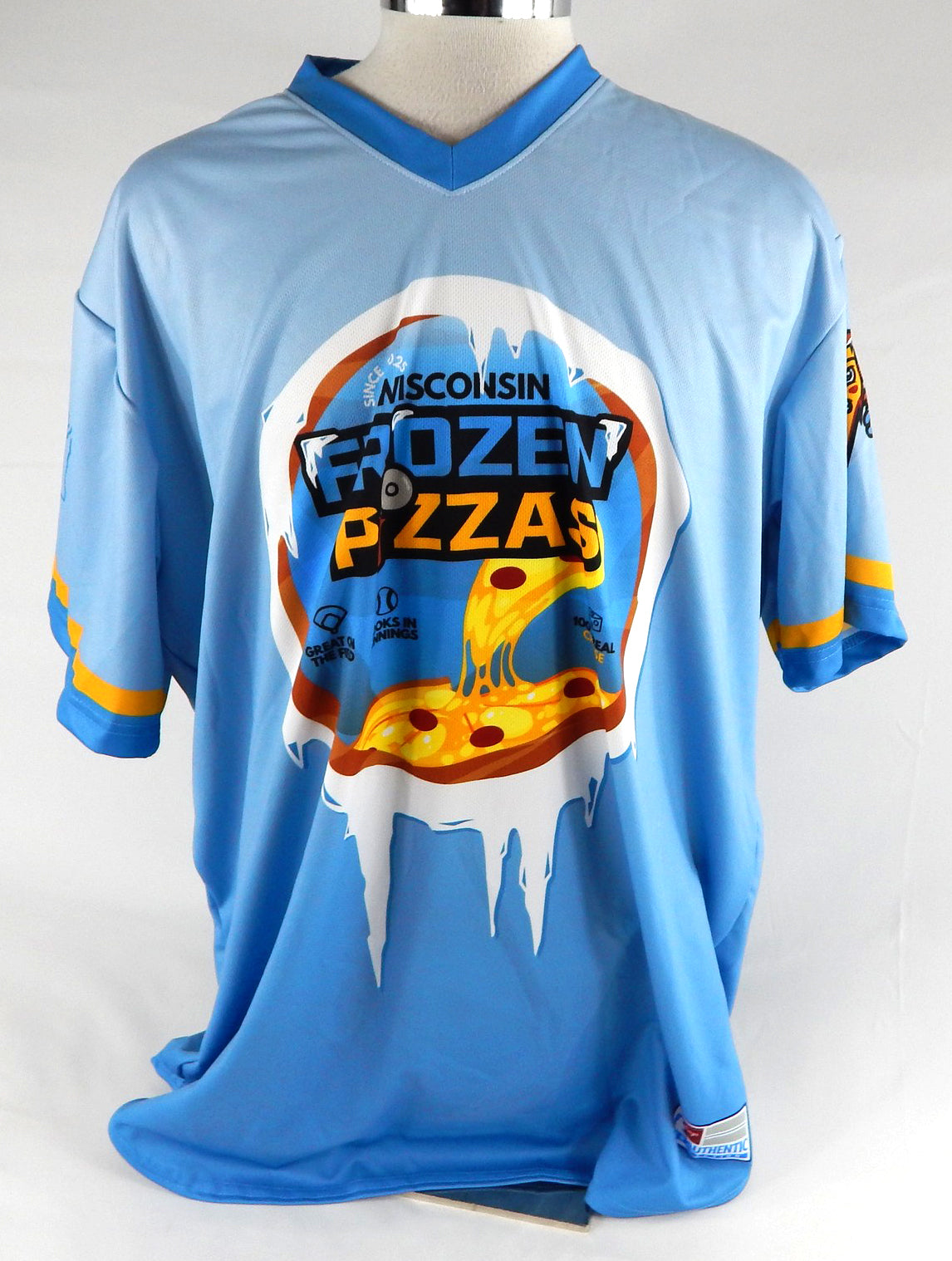 2025 Wisconsin Timber Rattlers #41 Game Used Blue Jersey Frozen Pizza Night 8