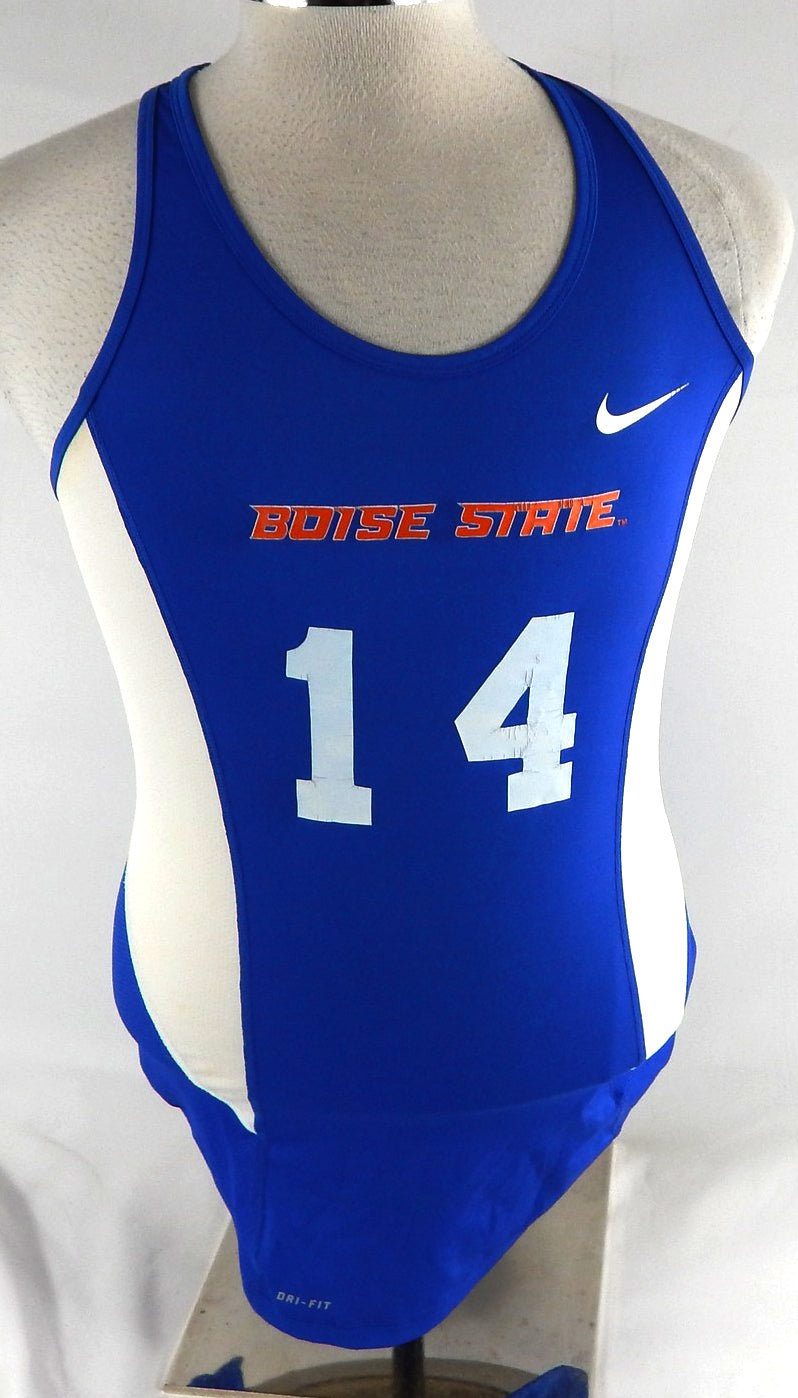 2017 Boise State Broncos #14 Game Used Blue Jersey Beach Volleyball L 122