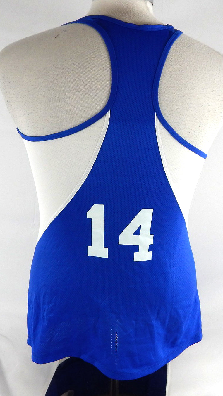 2017 Boise State Broncos #14 Game Used Blue Jersey Beach Volleyball L 122 Pic2