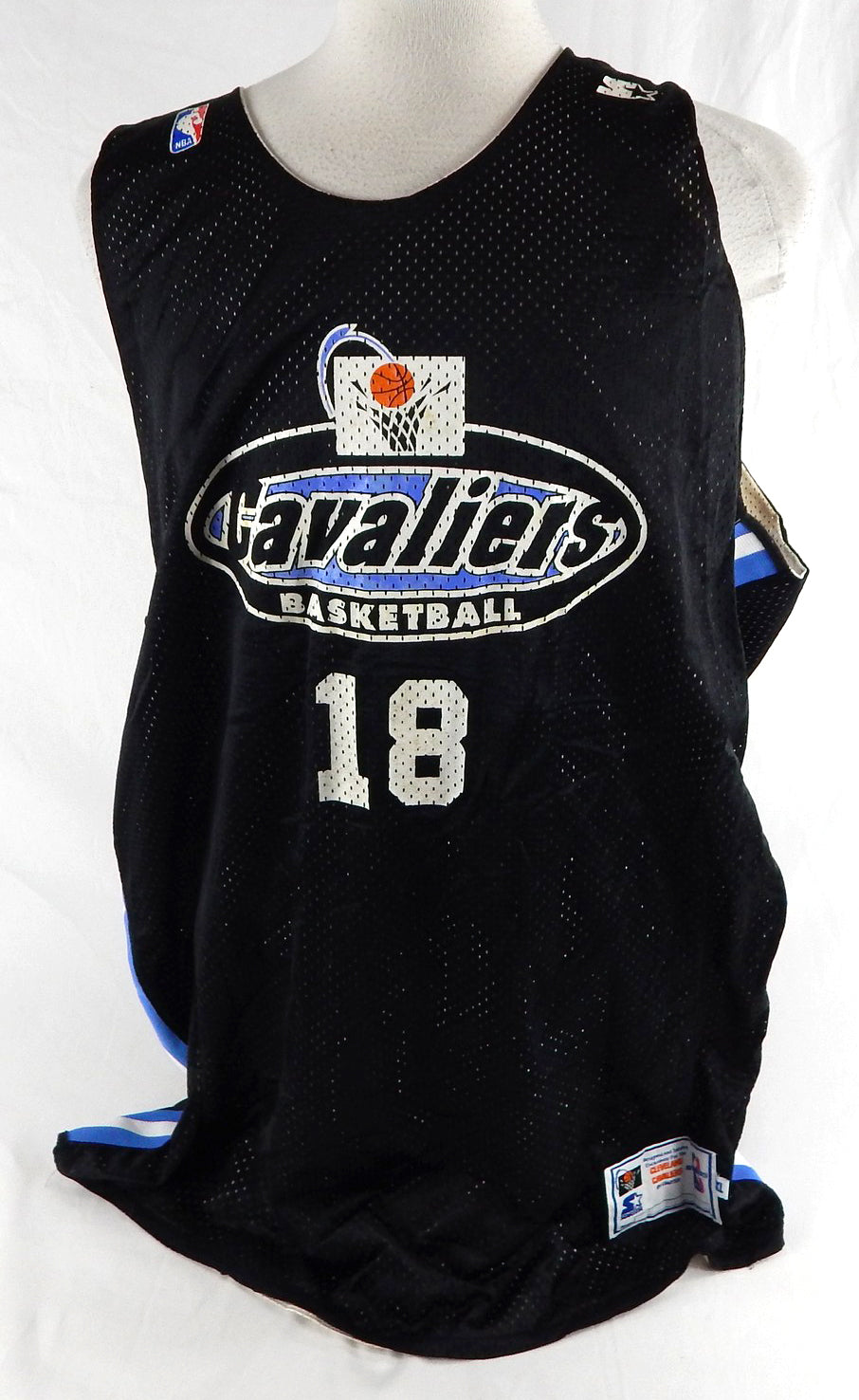 1990s Cleveland Cavaliers  #18 Game Issued Black Practice Jersey XL 799