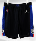 2022-23 Detroit Pistons Bojan Bogdanovic #44 Game Used Black Shorts Statement 6