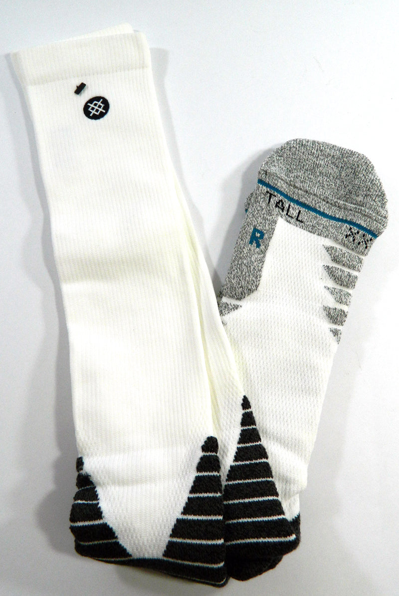 1-Pair Charlotte Hornets NBA Team Issued Stance White Socks Tall XXL New