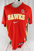 2025-26 Atlanta Hawks Jalen Johnson #1 Game Used Red Shooting Shirt L 972