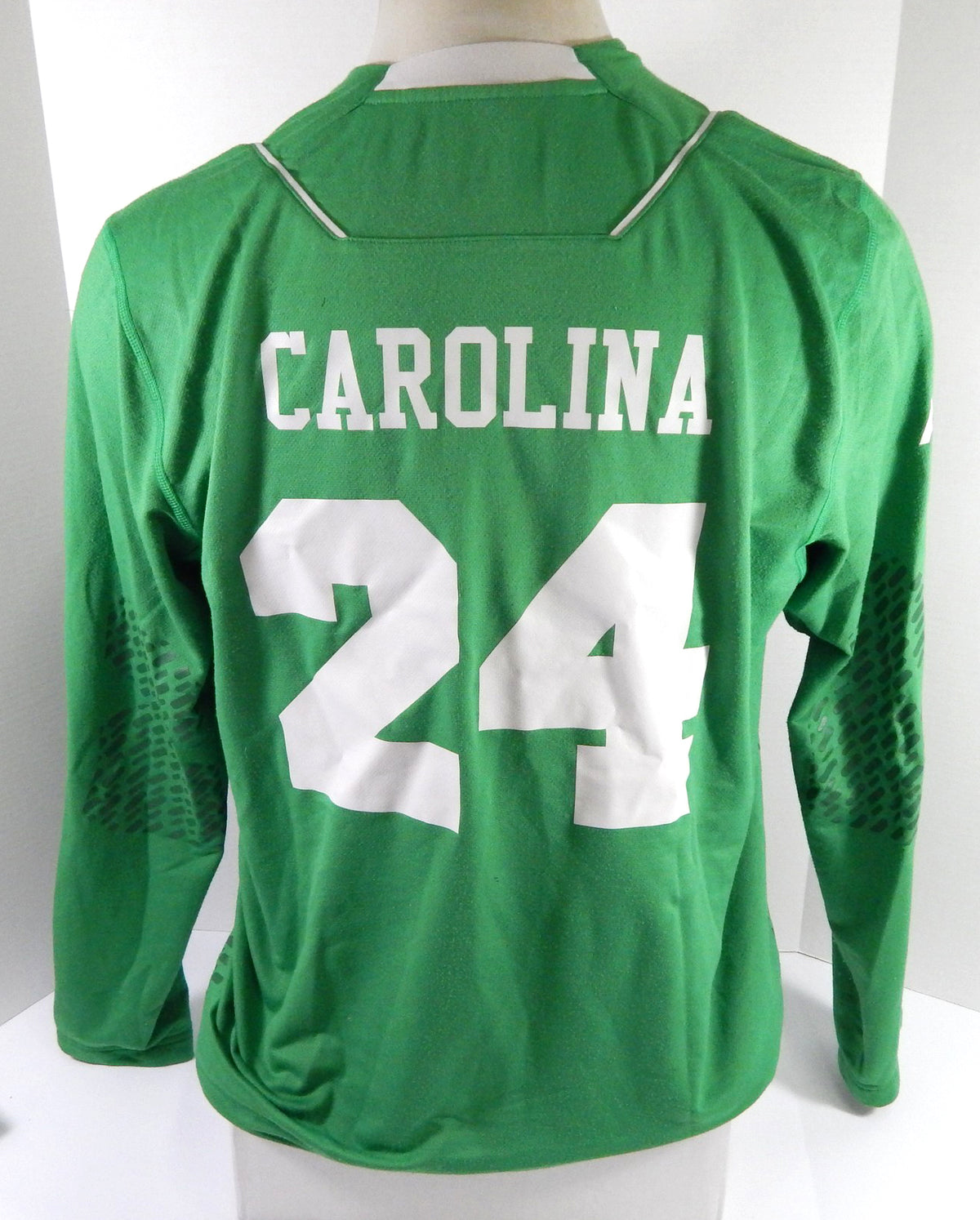 Womens Soccer North Carolina Tar Heels UNC #24 Game Used Green Goalie Jersey 9 Pic2