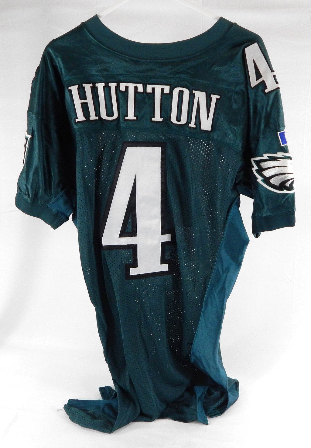 1996 Philadelphia Eagles Tom Hutton #4 Game Issued Green Jersey 46 231 Pic2