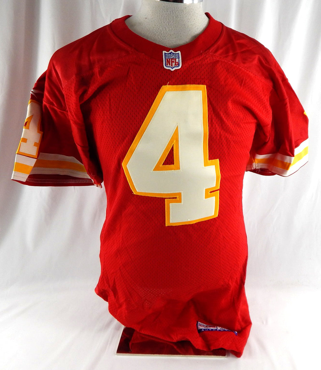 1997 Kansas City Chiefs E.Smith #4 Game Issued Red Jersey 42 125