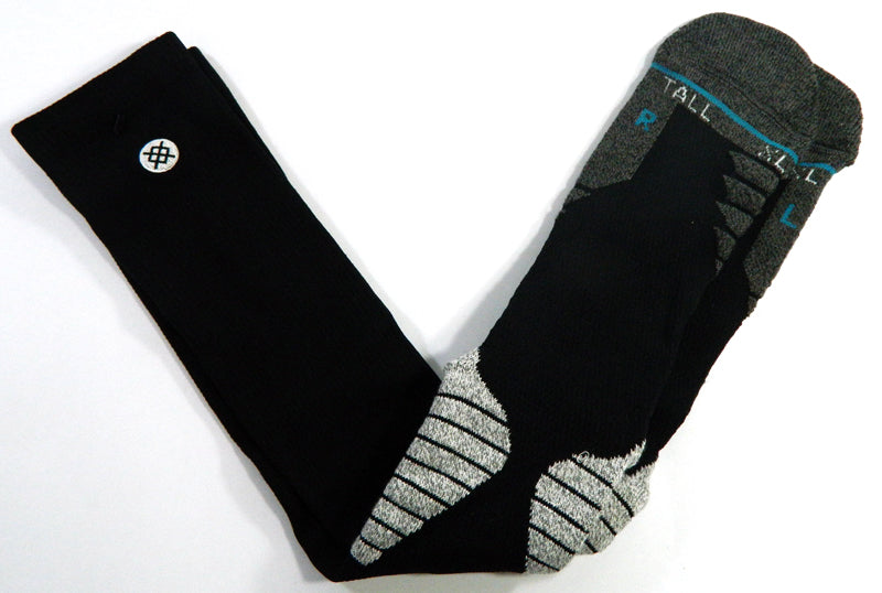 6-Pair Charlotte Hornets NBA Team Issued Black Stance Socks XL Tall New